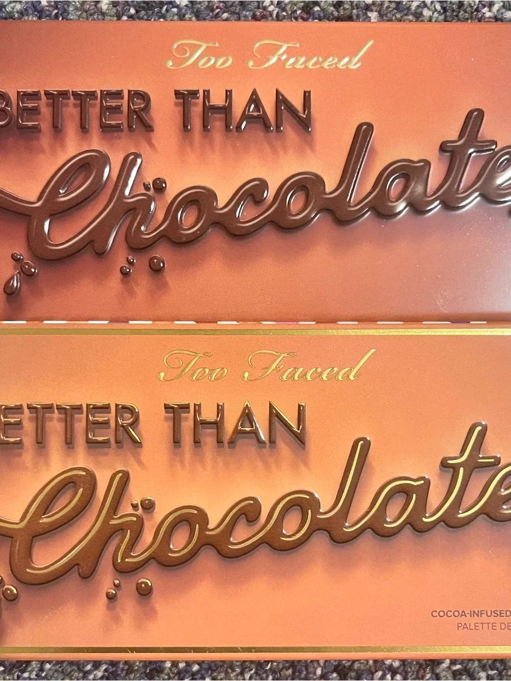 Too Faced Copper Chocolate Palette Packaging - Brown & Copper